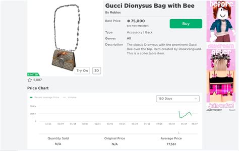 roblox gucci limited list|Roblox digital Gucci purses.